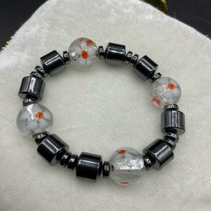 Beautiful murano style  stretch bracelet